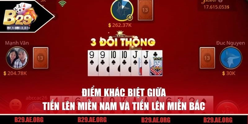 Điểm khác biệt giữa 2 phiên bản tiến lên